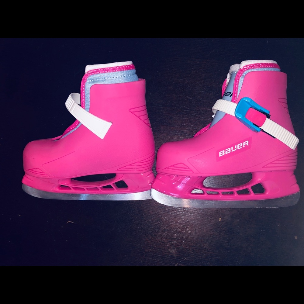 Toddler Ice Skates, Bauer, Size 8/9, Pink, EUC